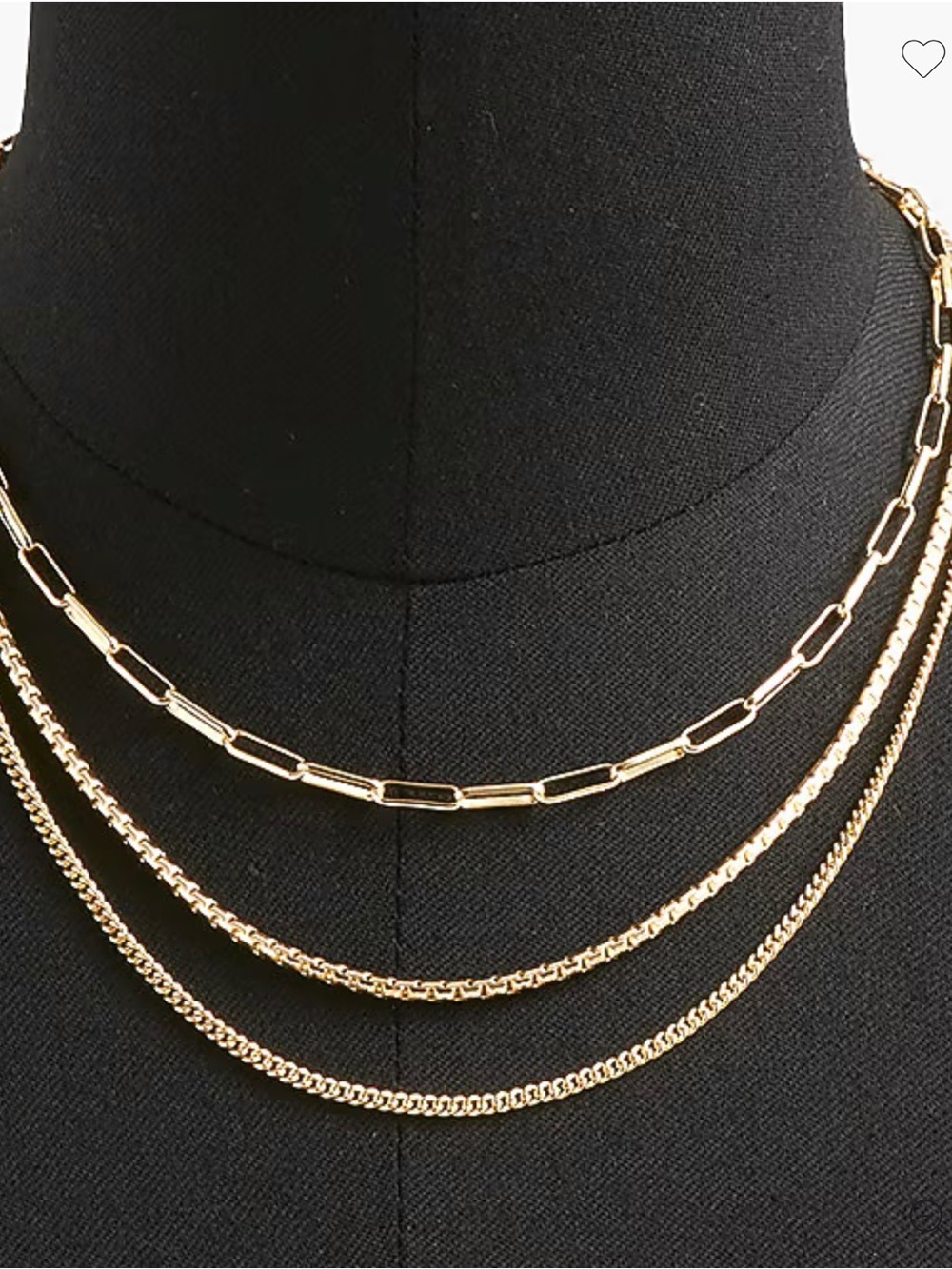 JCREW  Layered  Gold colored Chain Necklace Set - Women Jewelry